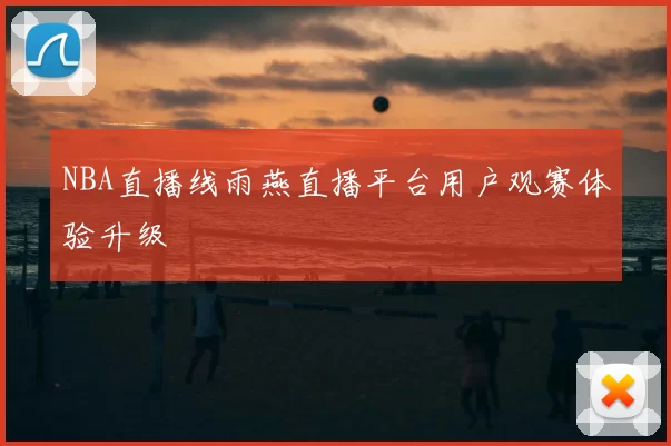 NBA直播线雨燕直播平台用户观赛体验升级