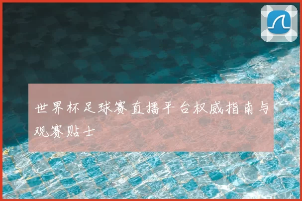 世界杯足球赛直播平台权威指南与观赛贴士